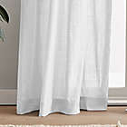 Alternate image 3 for Peri Home&reg; Solid 108-Inch Tie-Tab Sheer Window Curtain Panels in White (Set of 2)