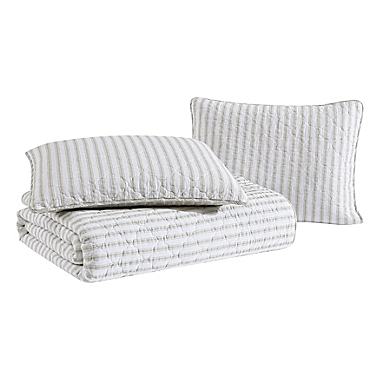 Willow Way Ticking Stripe Linen Daybed Cover Set. View a larger version of this product image.