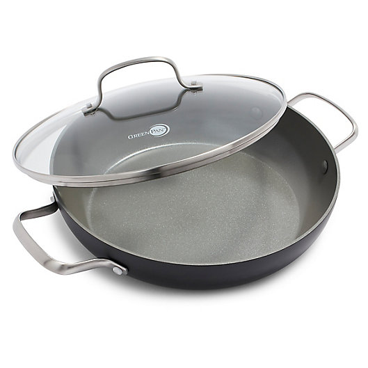Alternate image 1 for GreenPan™ Chatham Nonstick 11-Inch Ceramic Covered Everyday Frying Pan with 2 Helpers