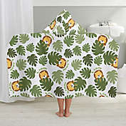 Jolly Jungle Lion Personalized Kids Hooded Bath Towel