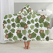 Jolly Jungle Sloth Personalized Kids Hooded Bath Towel