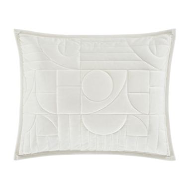 Oscar/Oliver Bryant Standard Pillow Sham in White. View a larger version of this product image.