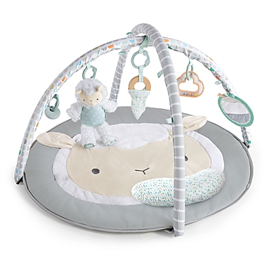 Ingenuity&reg; Sheppy&#39;s Spot Corrie Plush Activity Gym in Grey. View a larger version of this product image.