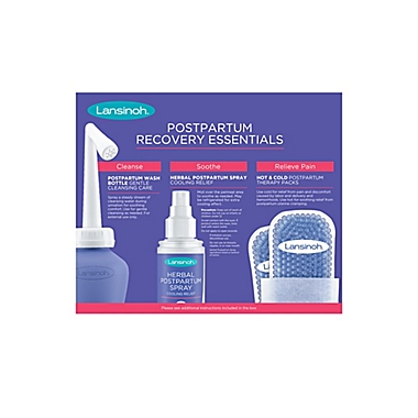 Lansinoh&reg; 4-Piece Postpartum Essentials Recovery Bundle. View a larger version of this product image.