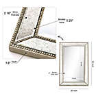 Alternate image 4 for Empire&trade; Art Direct Champagne Bead 20-Inch x 30-Inch Rectangular Wall Mirror