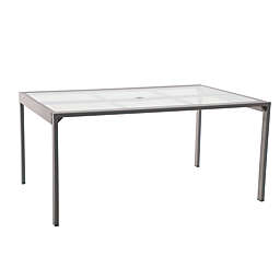 Simply Essential™ NeverRust® Outdoor Aluminum Dining Table in Grey