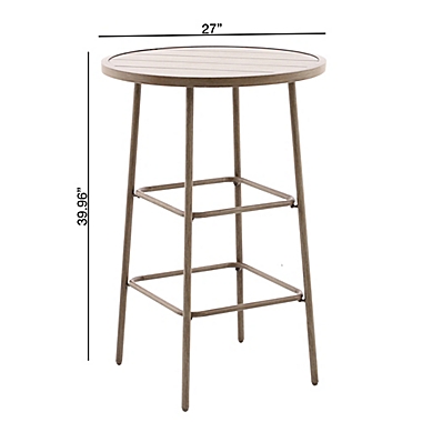 Everhome&trade; Saybrook Outdoor High Bistro Table in Brown. View a larger version of this product image.