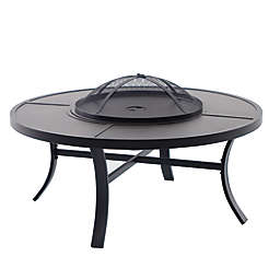 Bee & Willow™ Barrington Charcoal Fire Pit Table in Brown