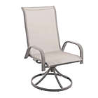 Alternate image 0 for Simply Essential&trade; NeverRust&reg; Outdoor Swivel Dining Chairs in Grey (Set of 2)