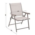 Alternate image 2 for Simply Essential&trade; NeverRust&reg; Outdoor Folding Chair in Grey