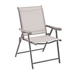 Alternate image 0 for Simply Essential&trade; NeverRust&reg; Outdoor Folding Chair in Grey
