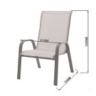 Alternate image 2 for Simply Essential&trade; NeverRust&reg; Outdoor Stacking Dining Chair in Grey