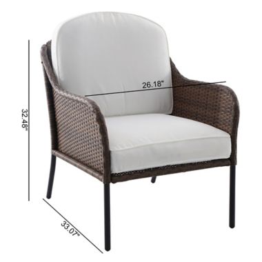 Bee & Willow&trade; Barrington Firepit Club Chairs in Brown (Set of 2). View a larger version of this product image.