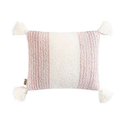 UGG® Poppy Knit Oblong Throw Pillow in Desert Coral Stripe