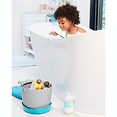 SKIP*HOP&reg; Moby&reg; Stowaway Bath Toy Bucket in White. View a larger version of this product image.