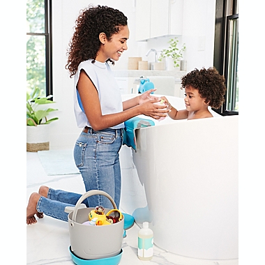 SKIP*HOP&reg; Moby&reg; Stowaway Bath Toy Bucket in White. View a larger version of this product image.