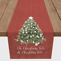 "Oh Christmas Tree" Table Runner in Red