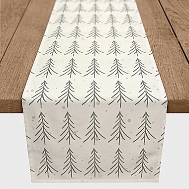 Tree Winter Snow 90-Inch Table Runner. View a larger version of this product image.