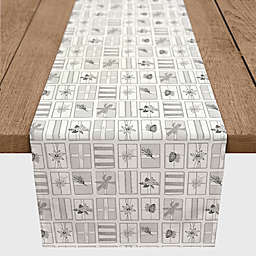 Christmas Presents Table Runner in Grey