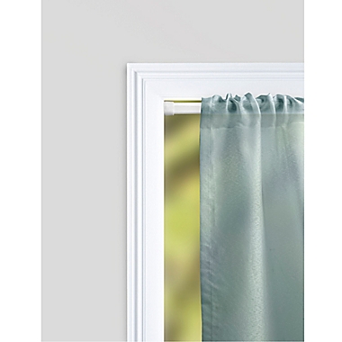 Adjustable 36 to 60-Inch Oval Spring Tension Curtain Rod in White. View a larger version of this product image.