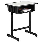 Flash Furniture&reg; Adjustable-Height Student Desk in Grey