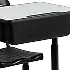 Alternate image 8 for Flash Furniture Adjustable Student Desk and Chair in Black