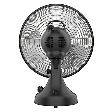 Vornado&reg; Swan S&trade; FA1-0060-06 14.8-Inch 3-Speed Vintage Oscillating Table Fan in Silver. View a larger version of this product image.
