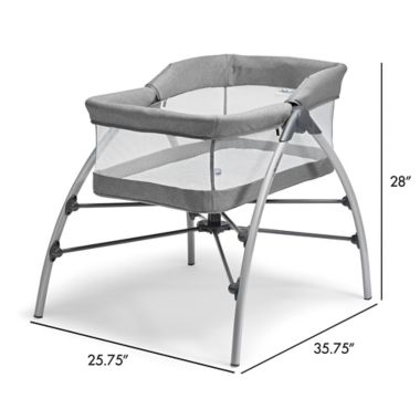 The First Years&trade; First Dreams Portable Bassinet Baby Sleeper in Grey. View a larger version of this product image.