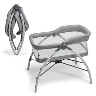 The First Years&trade; First Dreams Portable Bassinet Baby Sleeper in Grey. View a larger version of this product image.