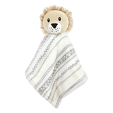 Hudson Baby&reg; Size 6-9M Lion Plush Sleep and Play Footie and Security Blanket/Toy in Grey. View a larger version of this product image.