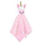 Alternate image 1 for Hudson Baby&reg; Size 6-9M Unicorn Plush Sleep and Play Footie and Security Blanket/Toy in Pink