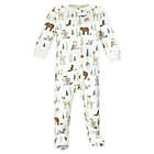 Alternate image 1 for Hudson Baby&reg; 3-Pack Forest Cotton Sleep and Play Footies in Green