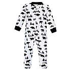 Alternate image 1 for Hudson Baby&reg; Size 0-3M 2-Pack Bear Quilted Sleep and Play Footies in Grey/Black