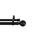 Alternate image 0 for Rod Desyne Globe 66 to 120-Inch Adjustable Double Drapery Rod in Black
