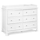 Alternate image 6 for DaVinci Kalani 6-Drawer Double Wide Dresser in White
