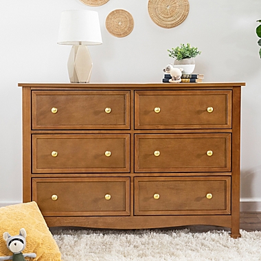 DaVinci Kalani 6-Drawer Double Wide Dresser in Chestnut. View a larger version of this product image.