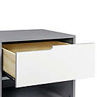 Alternate image 2 for Babyletto Hudson Nightstand in Gray and White