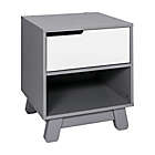 Alternate image 0 for Babyletto Hudson Nightstand in Gray and White