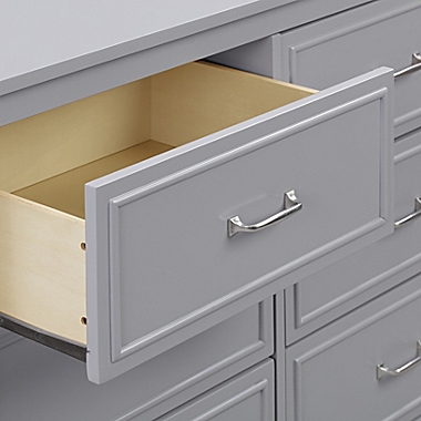 DaVinci Charlie 6-Drawer Double Dresser in Grey. View a larger version of this product image.