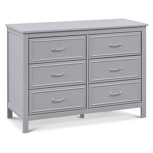 Alternate image 1 for DaVinci Charlie 6-Drawer Double Dresser in Grey