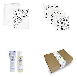 The Honest Company® 9-Piece Bubbles & Cuddles Bath Gift Set in Black/White