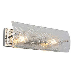 EGLO Wolter 2-Light Vanity Light in Polished Nickel