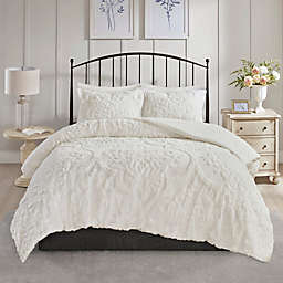Madison Park® Viola Tufted Cotton 3-Piece King/California King Comforter Set in White