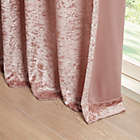 Alternate image 3 for Intelligent Design Felicia 63-Inch Velvet Cuff Tab Top Window Curtain Panel in Blush (Single)
