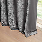 Alternate image 3 for Intelligent Design Felicia 84-Inch Velvet Cuff Tab Top Window Curtain Panel in Grey (Single)