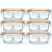 Sage Spoonfuls&reg; Tough Glass Tubs 4 oz. Baby Food Storage Containers in Clear (Set of 6)