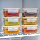 Alternate image 1 for Sage Spoonfuls&reg; Tough Glass Tubs 4 oz. Baby Food Storage Containers in Clear (Set of 6)