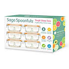 Alternate image 6 for Sage Spoonfuls&reg; Tough Glass Tubs 4 oz. Baby Food Storage Containers in Clear (Set of 6)