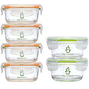 Sage Spoonfuls&reg; Tough Glass Combo Pack Baby Food Storage Container Set in Clear (Set of 6)