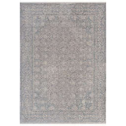 Solo Rugs® Mesut Contemporary Transitional Handmade 8' x 10' Area Rug in Blue